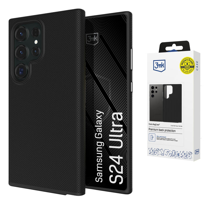 3mk Fortis MagCase за Samsung Galaxy S24 Ultra - черен
