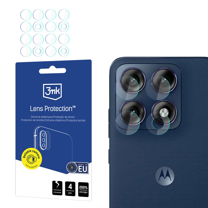 3mk хибридно стъкло за защита на обектива на камерата на Motorola Edge 70 Pro