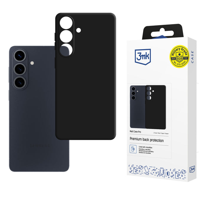 3mk Матов Калъф Pro за Samsung Galaxy S26 FE - Черен
