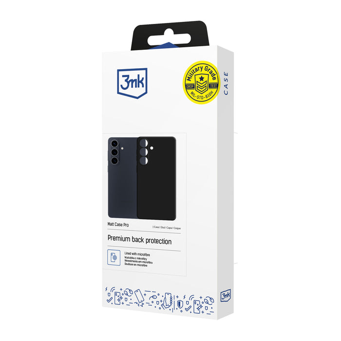 3mk Матов Калъф Pro за Samsung Galaxy S26 FE - Черен