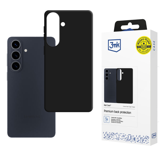 3mk Матов Калъф за Samsung Galaxy S26 FE - Черен