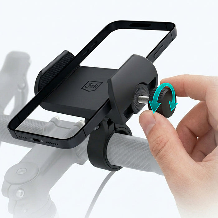 3mk BikeGrip Държач за телефон за велосипед - Черен