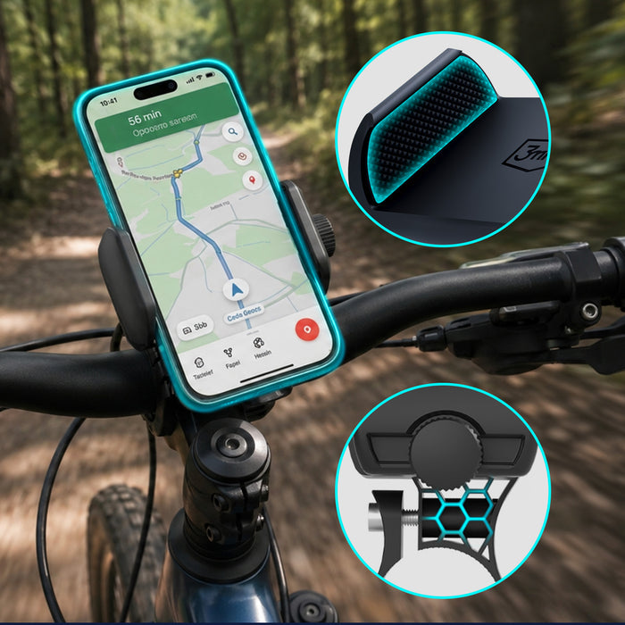 3mk BikeGrip Държач за телефон за велосипед - Черен