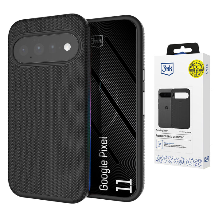 3mk Fortis MagCase за Google Pixel 11 - черен