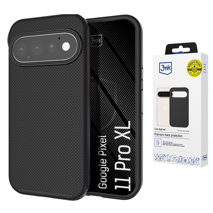 3mk Fortis MagCase за Google Pixel 11 Pro XL - черен