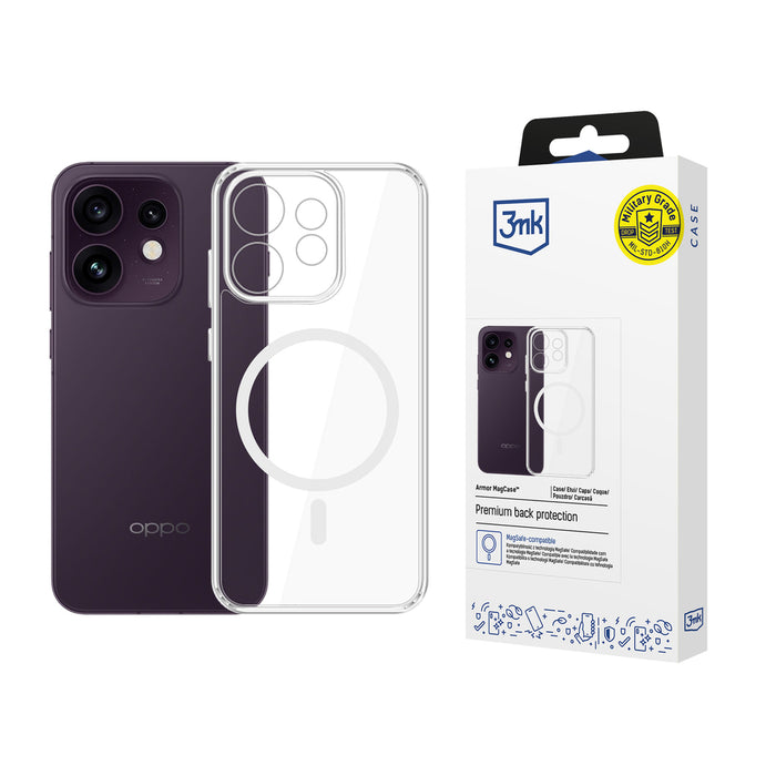 3mk Armor Magcase за Oppo Reno 16 F / Reno 16 FS (CPH2859) - Прозрачен