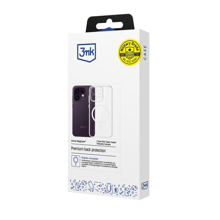3mk Armor Magcase за Oppo Reno 16 F / Reno 16 FS (CPH2859) - Прозрачен