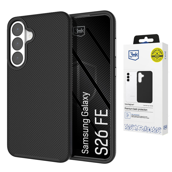 3mk Fortis MagCase за Samsung Galaxy S26 FE - черен