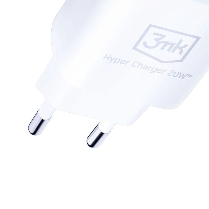 Network charger 3MK HyperCharger, 20W, 1xUSB-C, 1xUSB-A, PD, QC