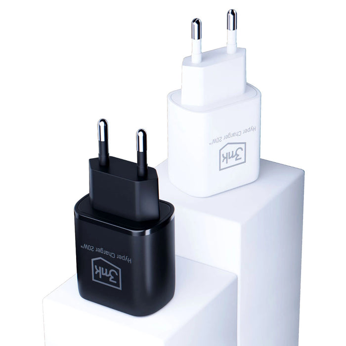 Network charger 3MK HyperCharger, 20W, 1xUSB-C, 1xUSB-A, PD, QC