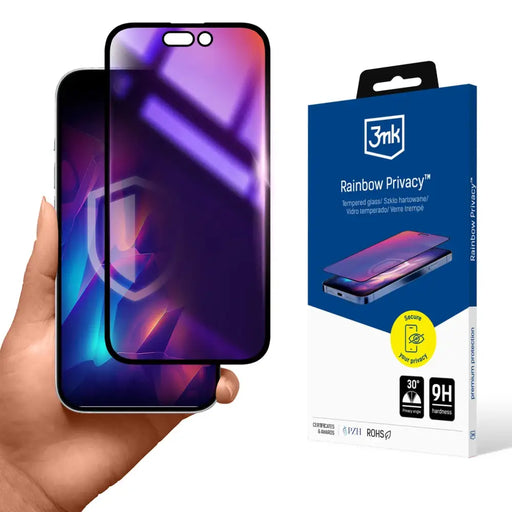 3mk Rainbow Privacy Tempered Glass за Apple iPhone 16 Pro