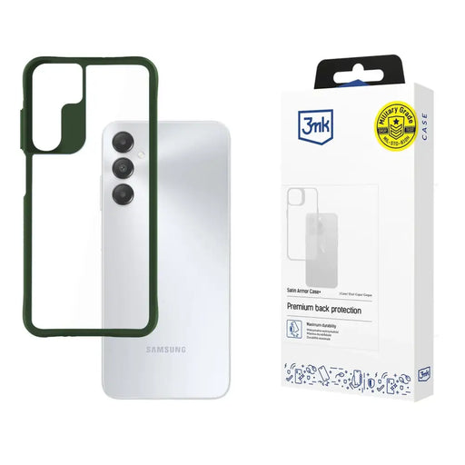 3mk Satin Armor Case + Green за Samsung Galaxy A15 5G