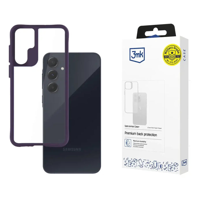 3mk Satin Armor Case + Purple за Samsung Galaxy A55 5G