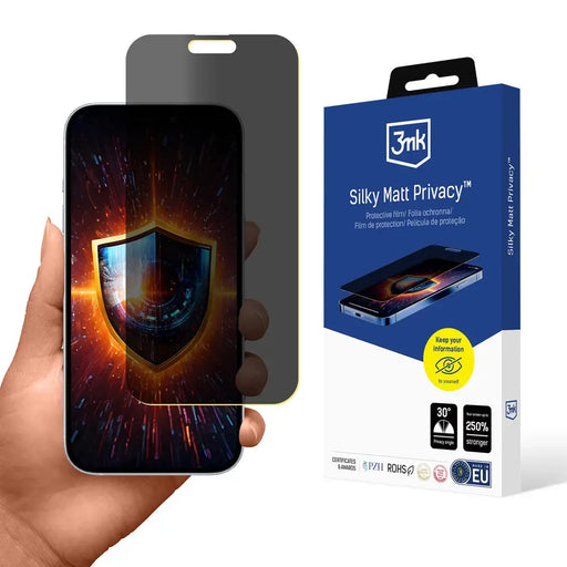3mk Silky Matt Privacy Screen Protector за Apple iPhone 17