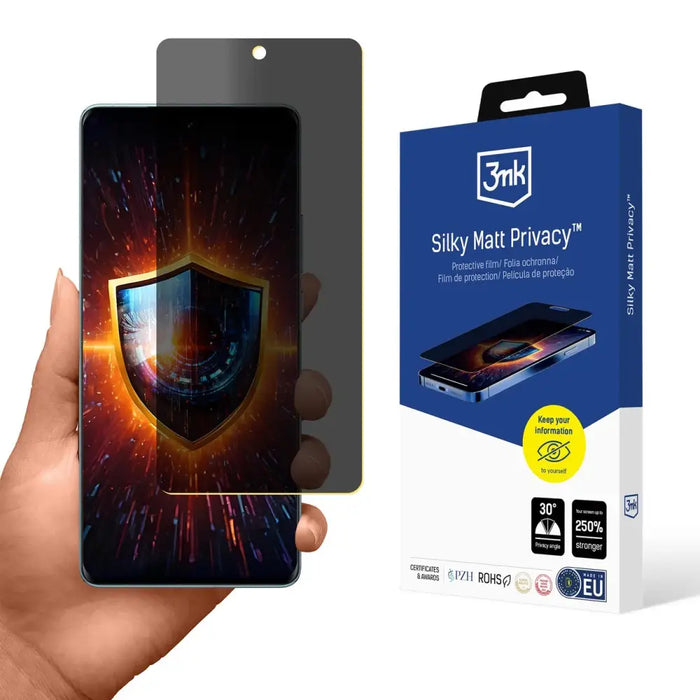3mk Silky Matt Privacy Privacy Screen Protector за Vivo
