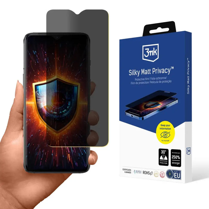 3mk Silky Matt Privacy Защитен екран за OnePlus 7
