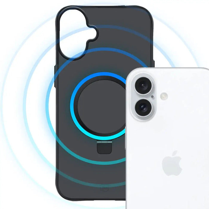 3mk Smoke Case Mag&Stand за iPhone 17 - черен