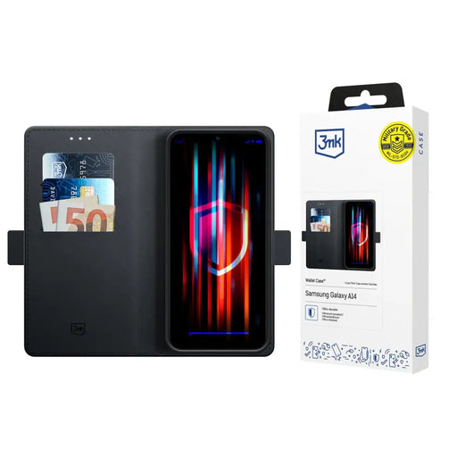 3mk Wallet Case за Samsung Galaxy A14 4G - черен