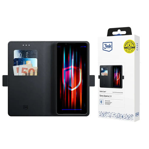 3mk Wallet Case за Sony Xperia 1 V - черен