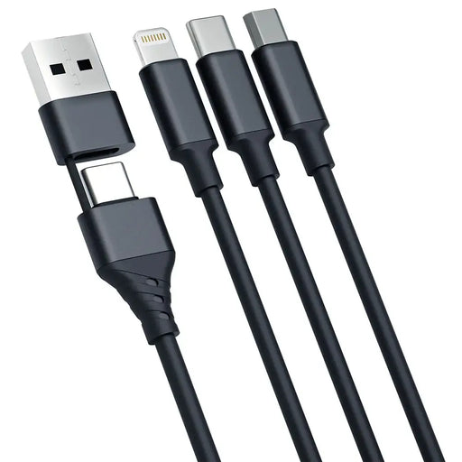 3в1 кабел 3mk Hyper Cable USB-A / USB-C към USB-C