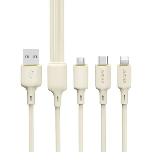 3в1 кабел Dudao L7SE USB-C към USB-C / Lightning