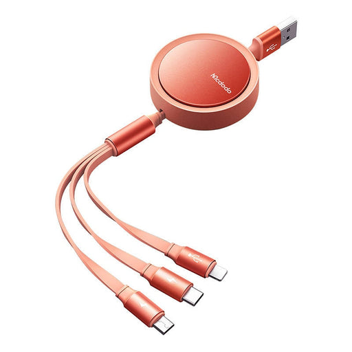 3в1 кабел Mcdodo CA-7252 USB 1.2m оранжев