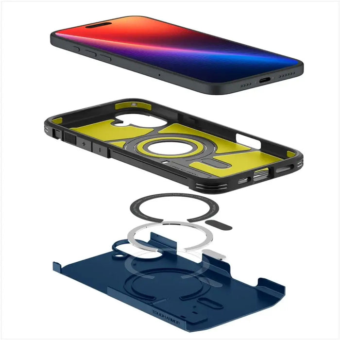 Калъф Spigen Tough Armor MagSafe със стойка за iPhone 16