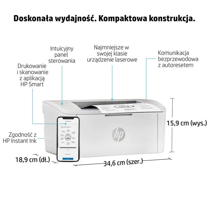 Принтер HP LaserJet M110w черно-бял принтер за малък офис
