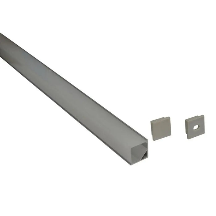 АЛУМИНИЕВ ПРОФИЛ ЗА LED ЛЕНТА ЪГЛОВ МАТ 3M D-IL