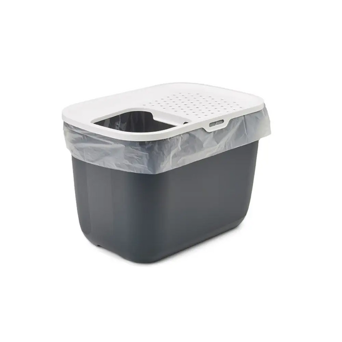 SAVIC HOP Антрацит с бял капак – Поставка за котешка