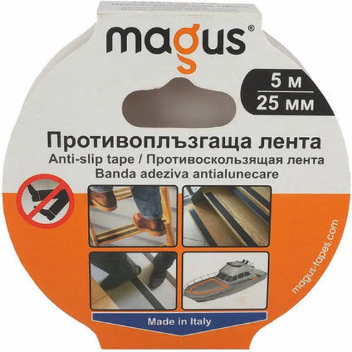 ПРОТИВОПЛЪЗГАЩА ЛЕНТА 5 M/25 MM БЯЛ ЦВЯТ MAGUS AS-5white