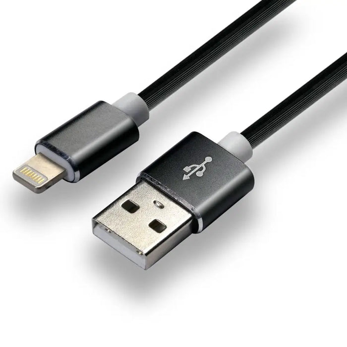 everActive кабел USB Lightning 1m - Черен силиконов бързо