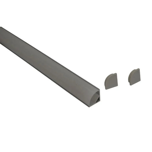 АЛУМИНИЕВ ПРОФИЛ ЗА LED ЛЕНТА ЪГЛОВ ОБЪЛ КАПАК MAT 3M D-IL