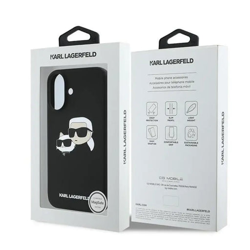Силиконов калъф Karl Lagerfeld Nauble Heads Print MagSafe