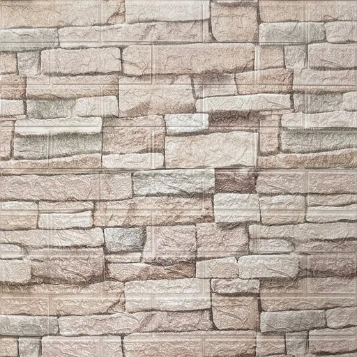 САМОЗАЛЕПВАЩ PVC ПАНЕЛ 70Х77 СМ СВЕТЛИ КАМЪНИ