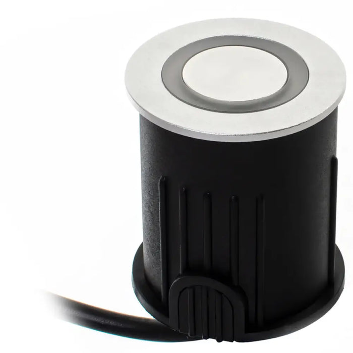 LED ТЯЛО ЗА ВГРАЖДАНЕ В ЗЕМЯ 24V 3W 6000K IP67 Ф46 СРЕБРО