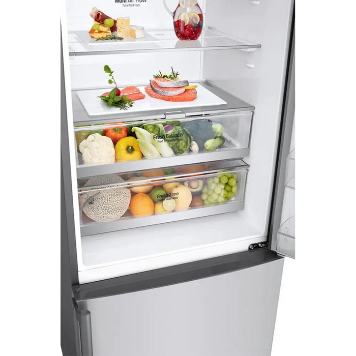 Хладилник с фризер LG GBF567PZCMB + Уред за готвене Tefal
