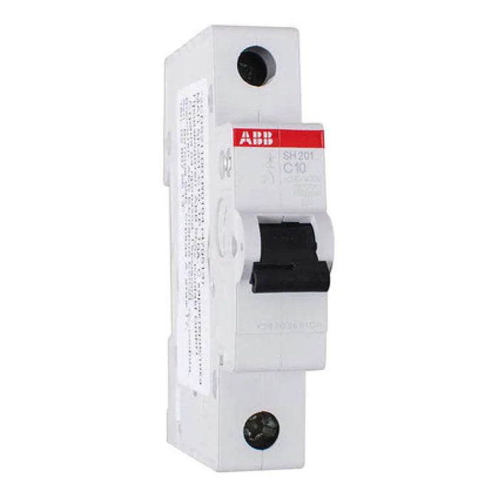 АВТОМАТИЧЕН ПРЕКЪСВАЧ 10А ЕДНОПОЛЮСЕН ABB SH201-C10 1Р