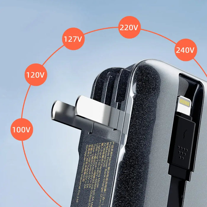 Dudao K25 2в1 10000mAh 3-Plug Преносима батерия Powerbank