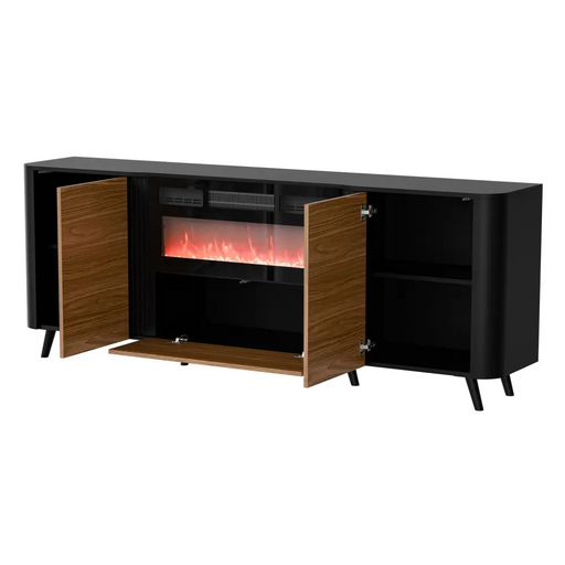 Скрин Cama Volare 200 x 39 x 75 см черно/орех + камина