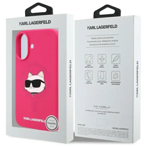 Карл Лагерфелд Силиконов калъф Choupette Head Print MagSafe