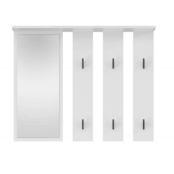 Закачалка + огледало PARMA 100x15x.81.5 см Бяла