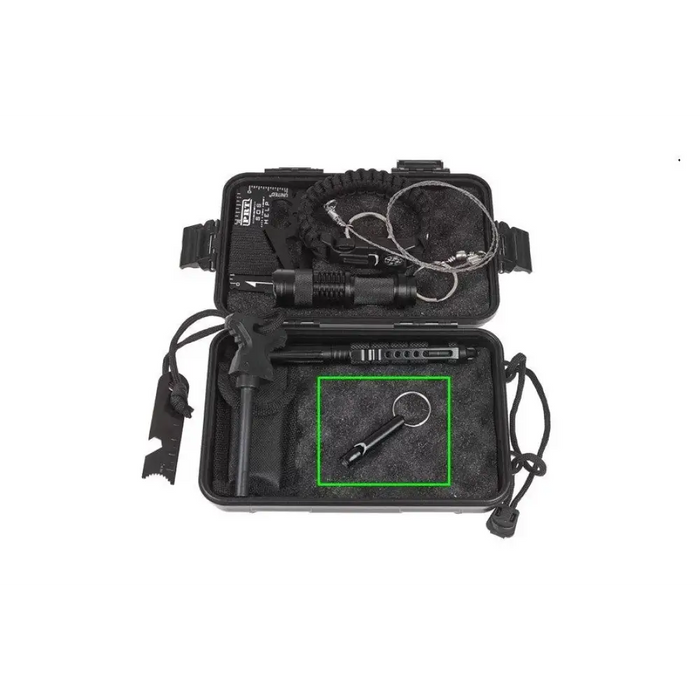 Свирка за оцеляване GUARD WHISTLE алуминий Черен (YC-010-BL)