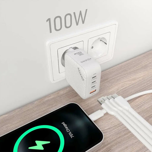 Зарядно за стена Aisens ASCH-100W4P028-W Бял 100 W (1 броя)