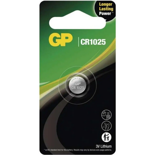 Литиева бутонна батерия GP CR1025 3V 1 бр. в блистер /цена