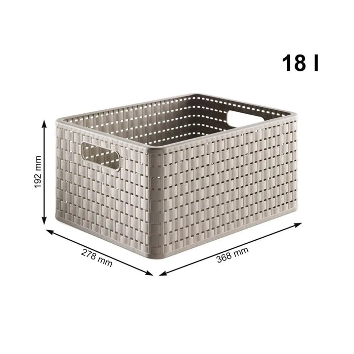 ПЛАСТМАСОВ ШКАФ 3 НИВА COUNTRY КАПУЧИНО ROTHO