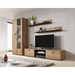 Комплект Cama от два рафта 125см SOHO дъб левкас/черен