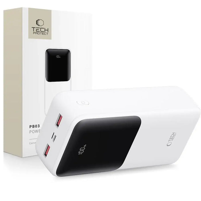 Преносима батерия Powerbank Tech-Protect PB03 30000mAh