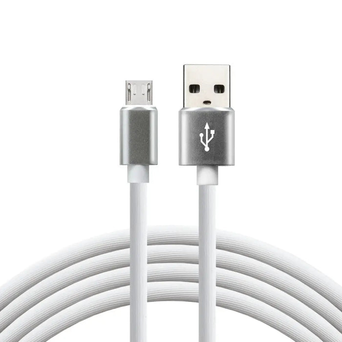 everActive кабел USB 1m - Бял силиконов бързо зареждане