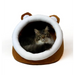 Котешко легло GO GIFT - кафяво-бяло - 40x45x34 см